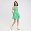 Robe boule 2 en 1 vert femme