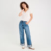 T-shirt noeuds dos ecru femme