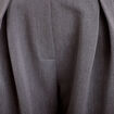 Pantalon large taille haute gris fonc&eacute; femme