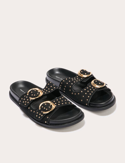 Sandales à sangle noir femme