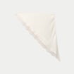 Foulard dentelle effet satin&eacute; ecru femme