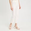 Pantalon large fluide ecru femme