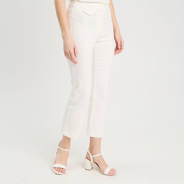 pantalon large fluide ecru femme Pantalon large fluide ecru femme