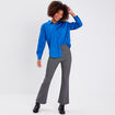 Pantalon bootcut stretch noir femme