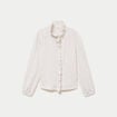 Blouse manches longues blanc femme
