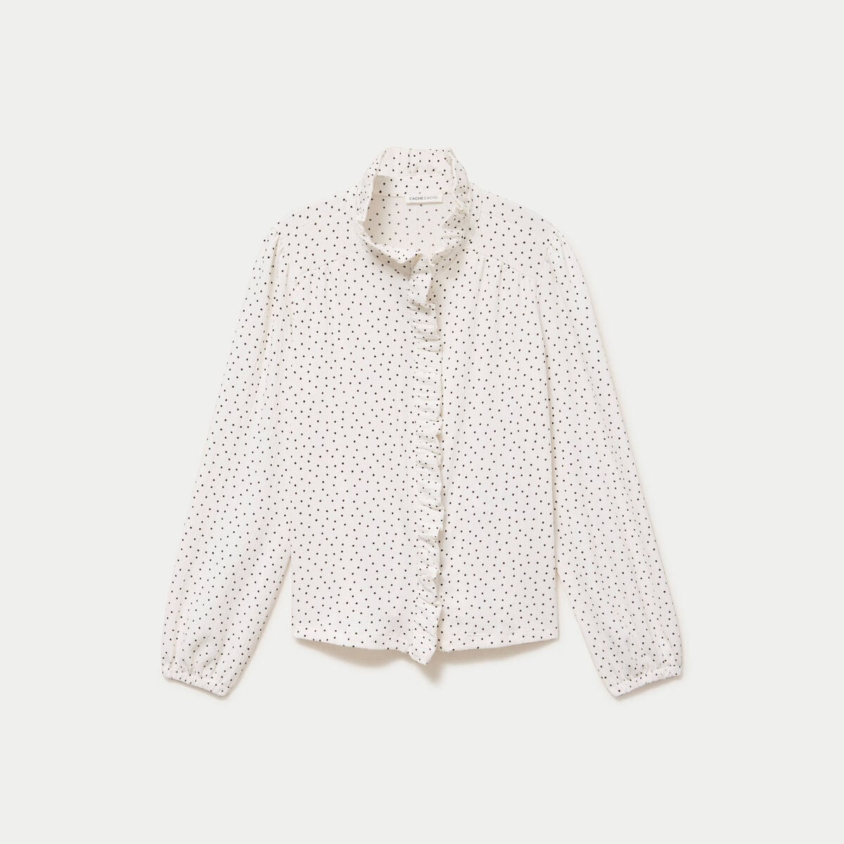 Blouse manches longues blanc femme