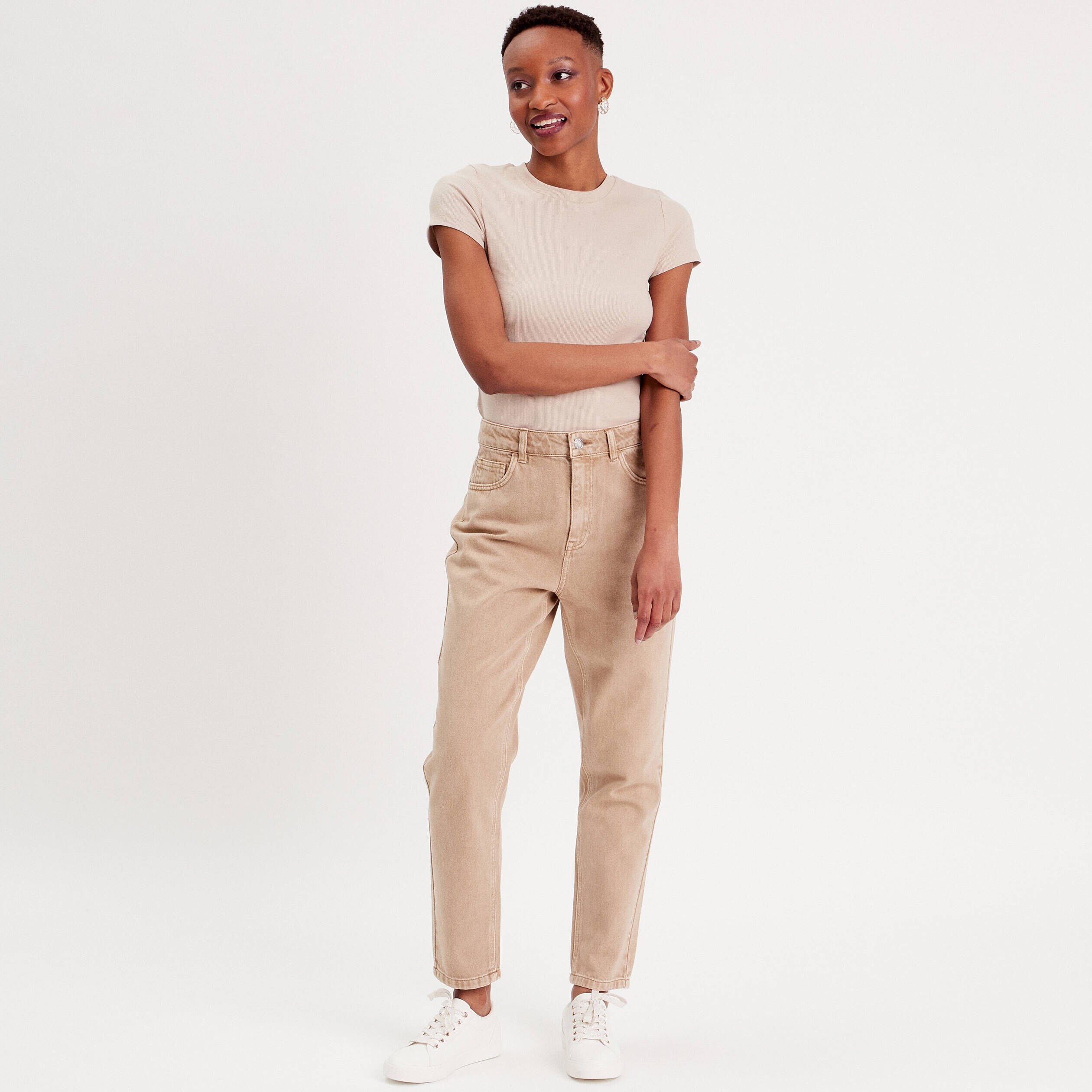Pantalon taille haute femme on sale solde