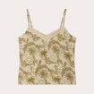 Caraco bretelles fines blanc femme