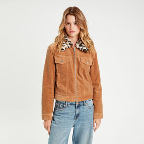 veste velours col amovible camel femme Veste velours col amovible camel femme