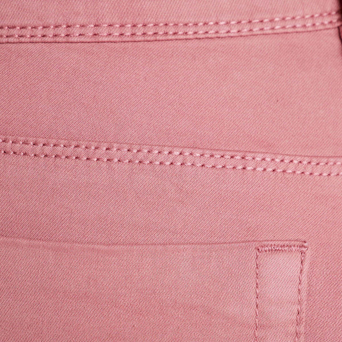 Jeans slim 5 poches vieux rose femme