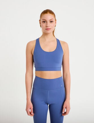 Brassi&egrave;re de sport activewear bleu fonc&eacute; femme