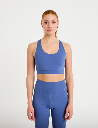 Brassi&egrave;re de sport activewear bleu fonc&eacute; femme
