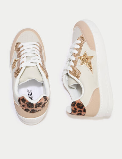 Basket couleur or femme