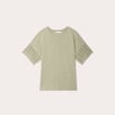 T-shirt manches courtes vert kaki femme