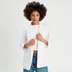 Veste blazer manches 3/4 ecru femme