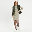 Robe pull ajustée torsades vert pastel femme