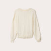 Pull duveteux ecru femme