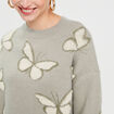 Pull manches longues vert pastel femme