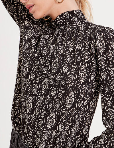 T-shirt manches longues noir femme