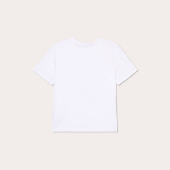 T-shirt manches courtes blanc femme