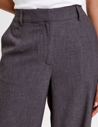 Pantalon gris foncé femme