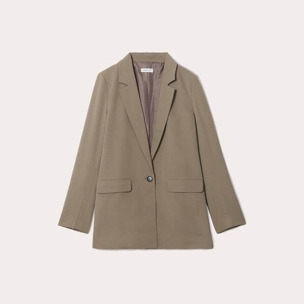 veste blazer fluide vert kaki femme Veste blazer fluide vert kaki femme