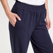 Jegging fluide taille standard bleu marine femme