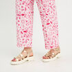 Pantalon large rose fushia femme