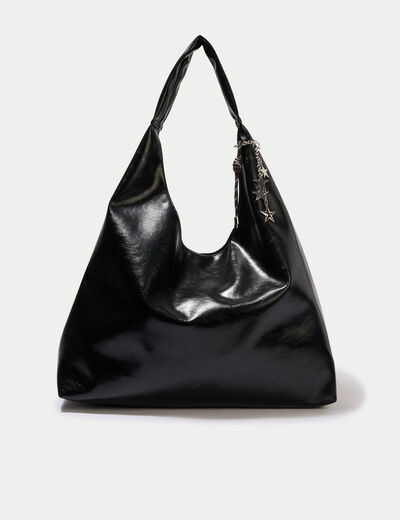 Sac avec pendentif charms noir femme