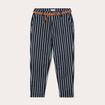 Pantalon chino slim 7/8ème bleu marine femme