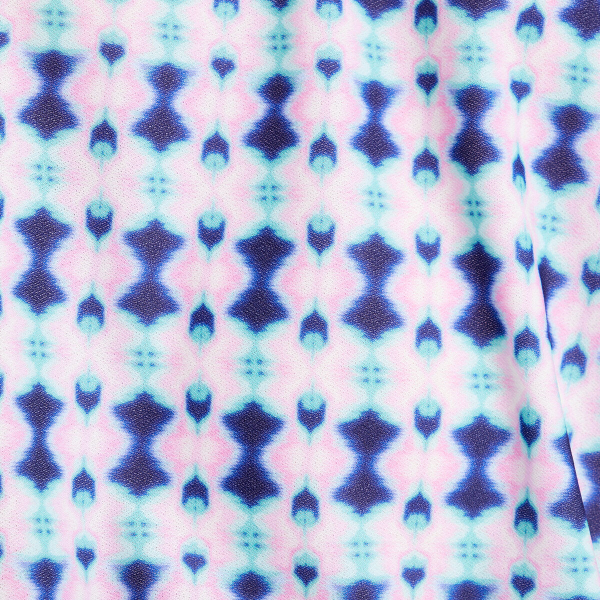 T-shirt manches courtes smocké bleu foncé femme