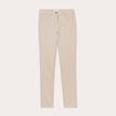 Jeans slim 5 poches taupe femme
