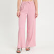 Pantalon large fluide rouge fonc&eacute; femme