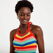 D&eacute;bardeur dos nu en crochet rouge femme