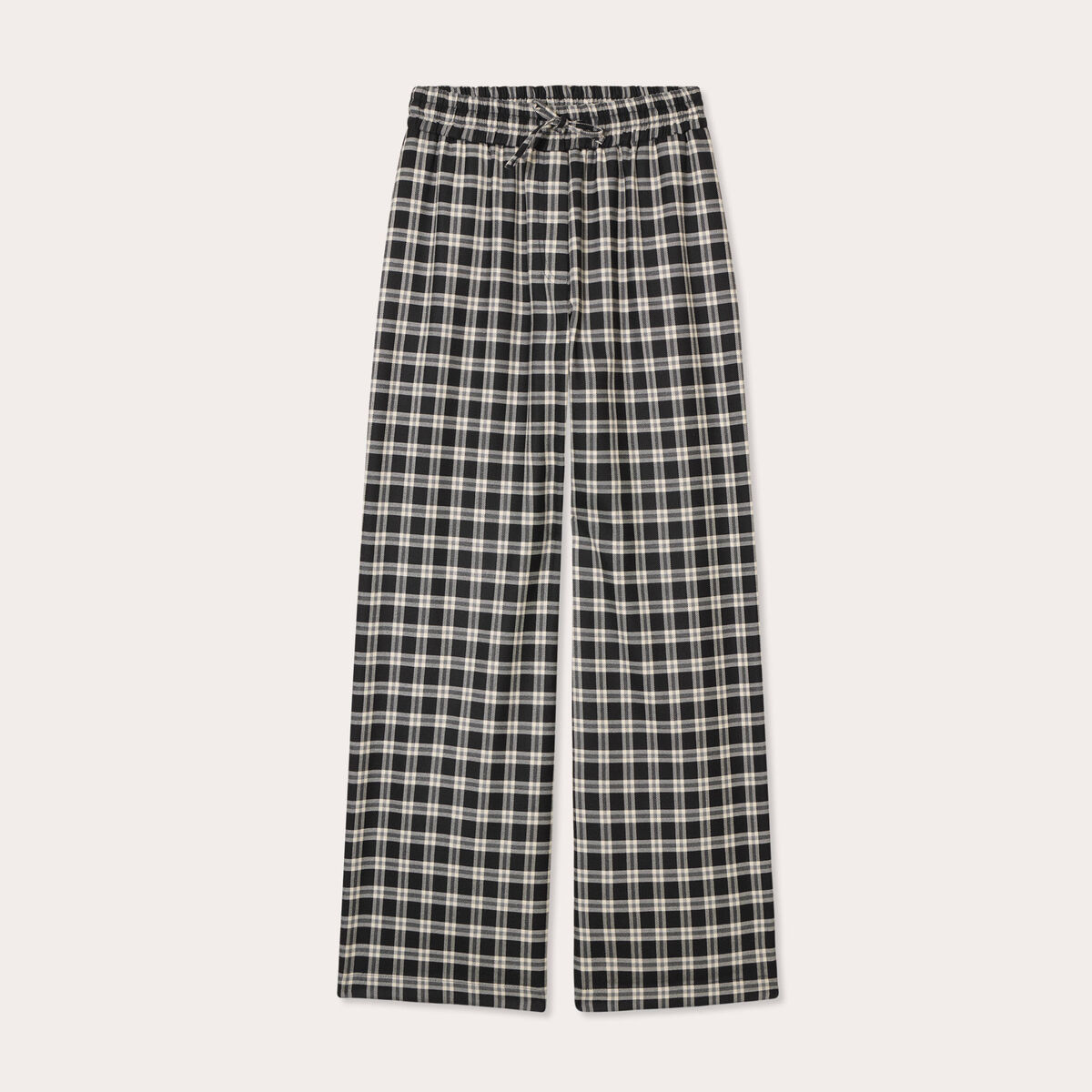 Pantalon large noir femme