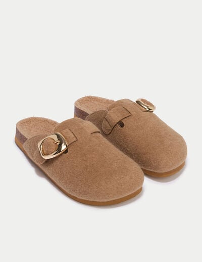 Chaussons sabot sable femme