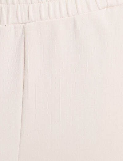 Jegging fluide taille standard ecru femme