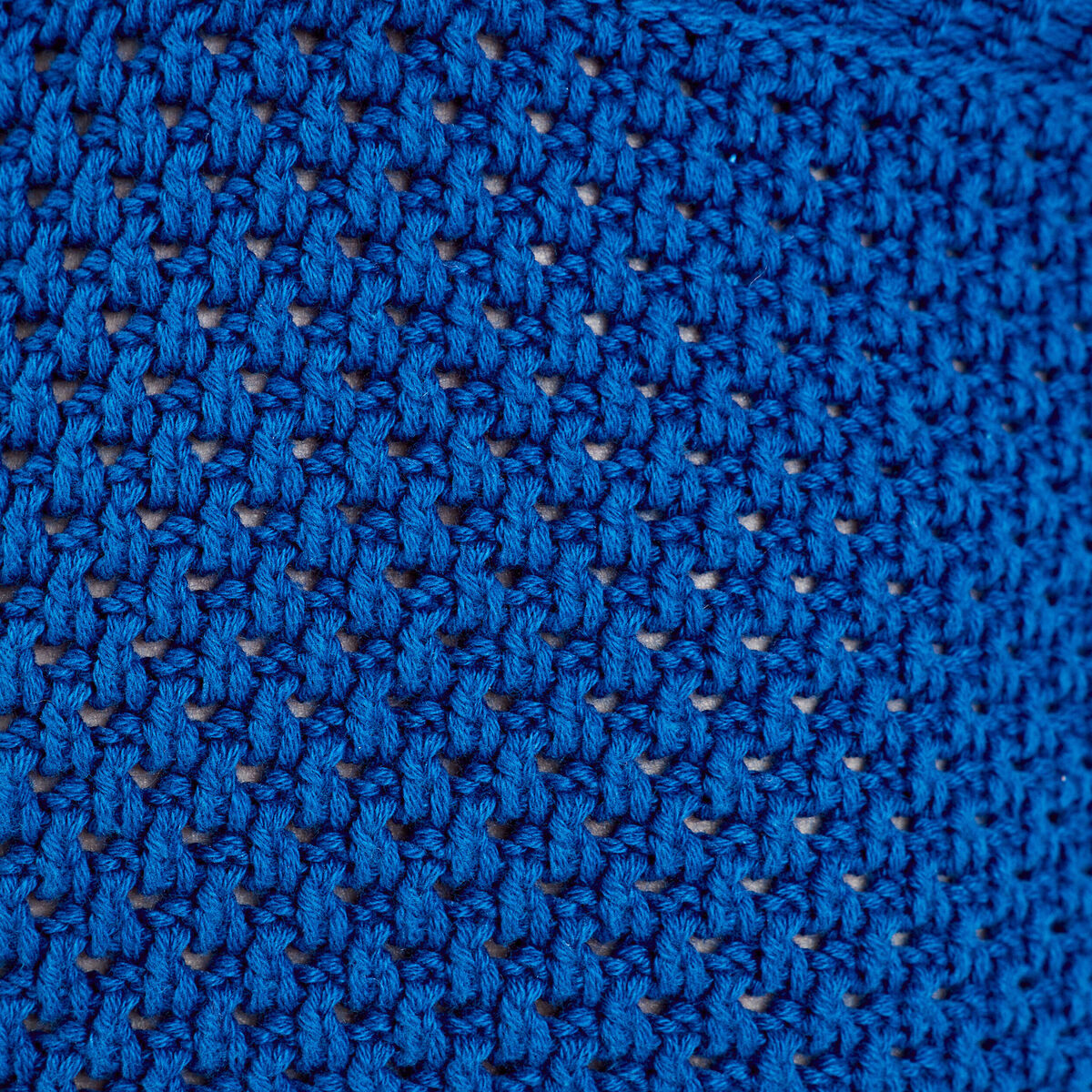 Crop top en crochet bleu electrique femme