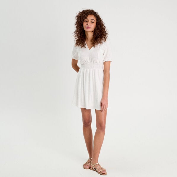 robe evasee dentelle ecru femme Robe évasée dentelle ecru femme