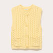 Gilet sans manches jaune clair femme