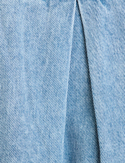 Robe droite en jean denim double stone femme