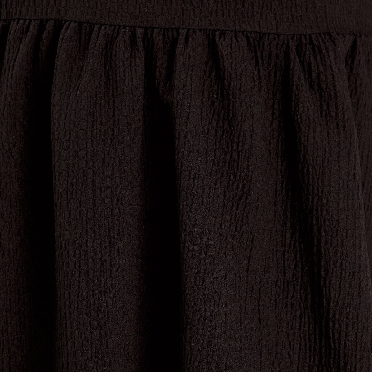 Robe évasée effet boule noir femme