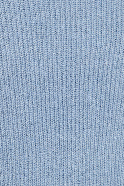 Robe pull col camionneur bleu clair femme