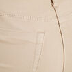 Jeans slim 5 poches taupe femme