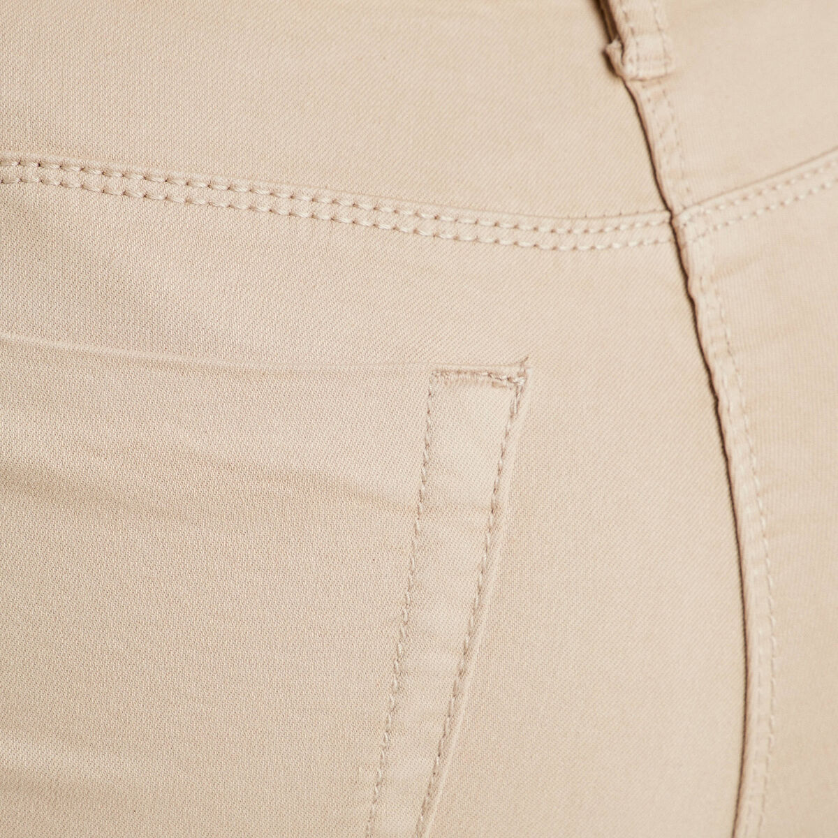 Jeans slim 5 poches taupe femme