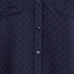 Chemise manches longues bleu marine femme