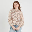 Blouse manches longues blanc femme