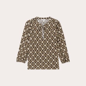 blouse manches 34 vert femme Blouse manches 3/4 vert femme