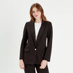 Veste blazer fluide noir femme