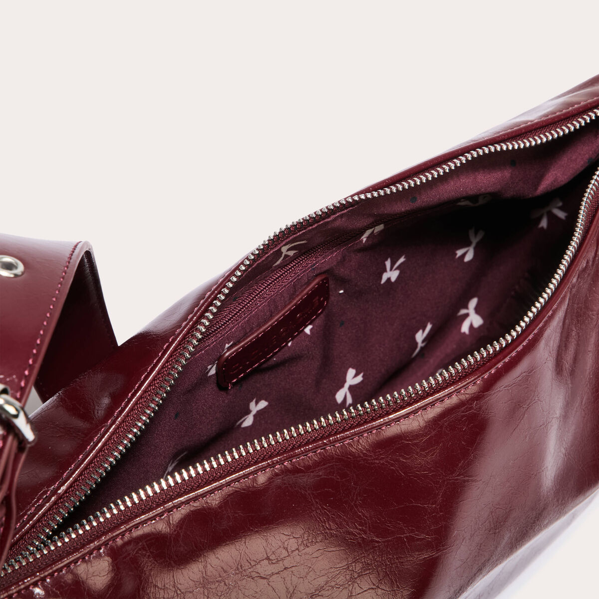 Sac banane bordeaux femme